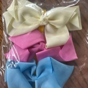 Bundle of (3) 6" Bows        B8224  Handmade NWT Boutique